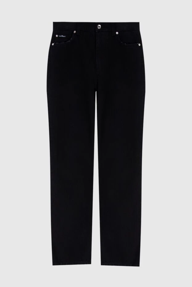 Women's black jeans with a loose fit