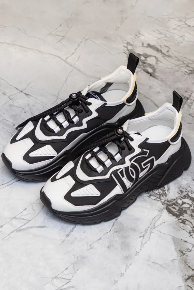 Dolce & Gabbana black leather and polyamide sneakers for men 172931 - photo 3