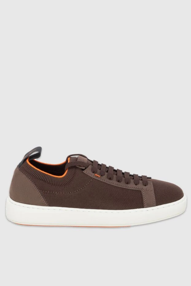 Santoni brown nubuck sneakers for men 172935 - photo 1