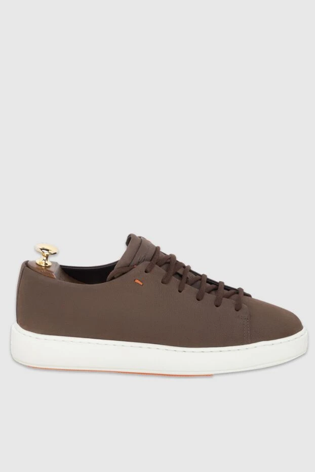 Santoni brown nubuck sneakers for men 172936 - photo 1