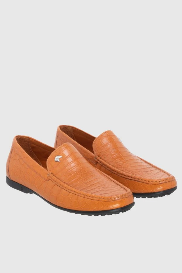 Stefano Ricci orange alligator leather moccasins for men 172959 - photo 3