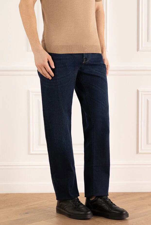 Stefano Ricci blue cotton and elastane jeans for men 172967 - photo 3