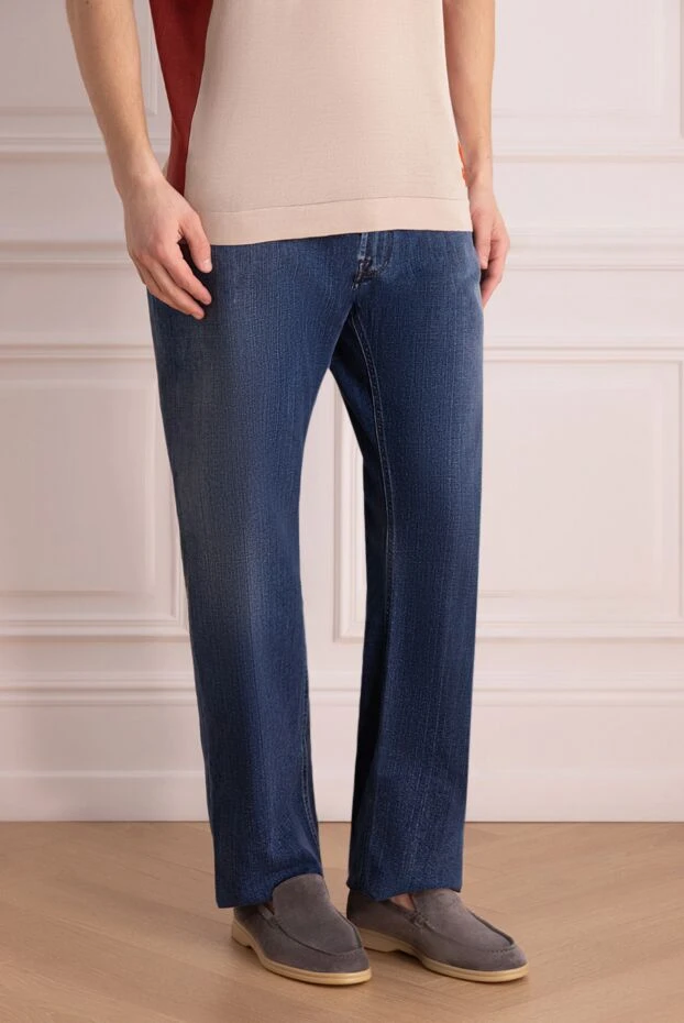 Stefano Ricci blue cotton jeans for men 172968 - photo 3