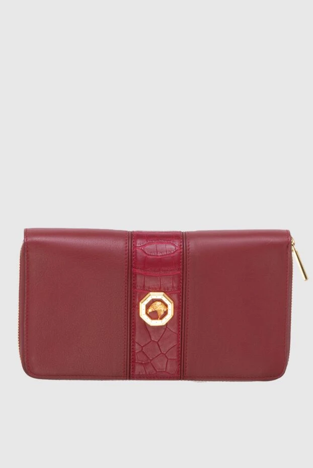 Stefano Ricci клатч мужской из кожи крокодила и натуральной кожи красный 172974 - фото 1