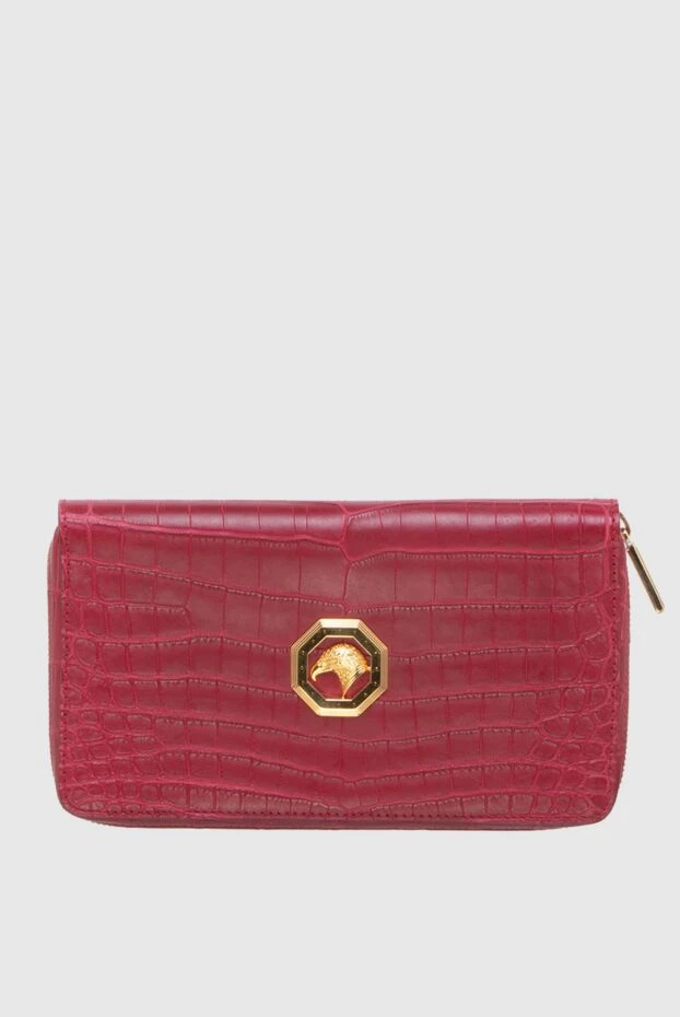Stefano Ricci клатч мужской из кожи крокодила красный 172976 - фото 1