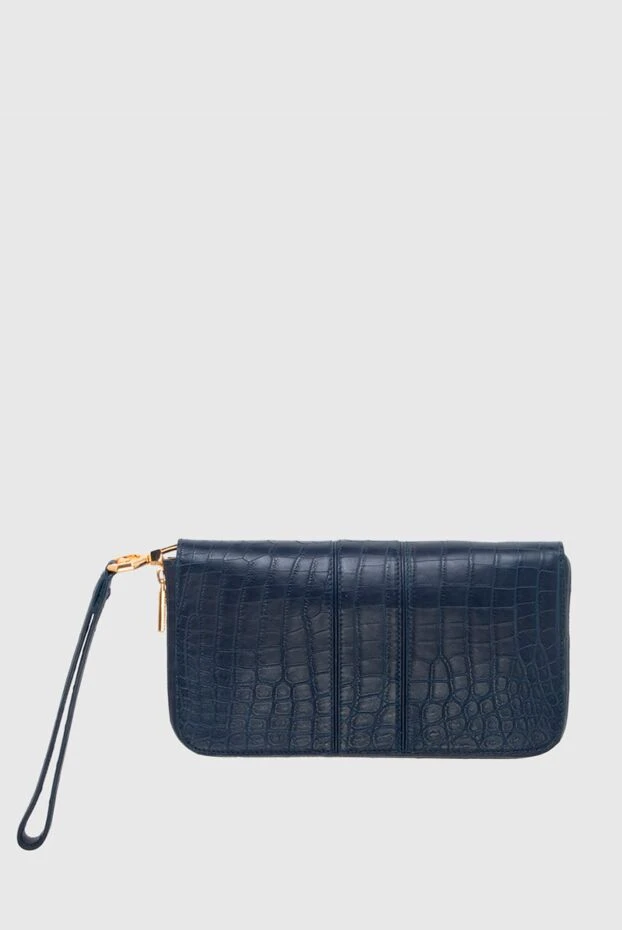 Stefano Ricci men's clutch bag made of crocodile leather blue 172977 - photo 3