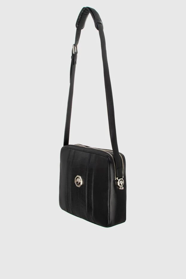 Stefano Ricci black men's shoulder bag made of crocodile leather and genuine leather 172981 - photo 3