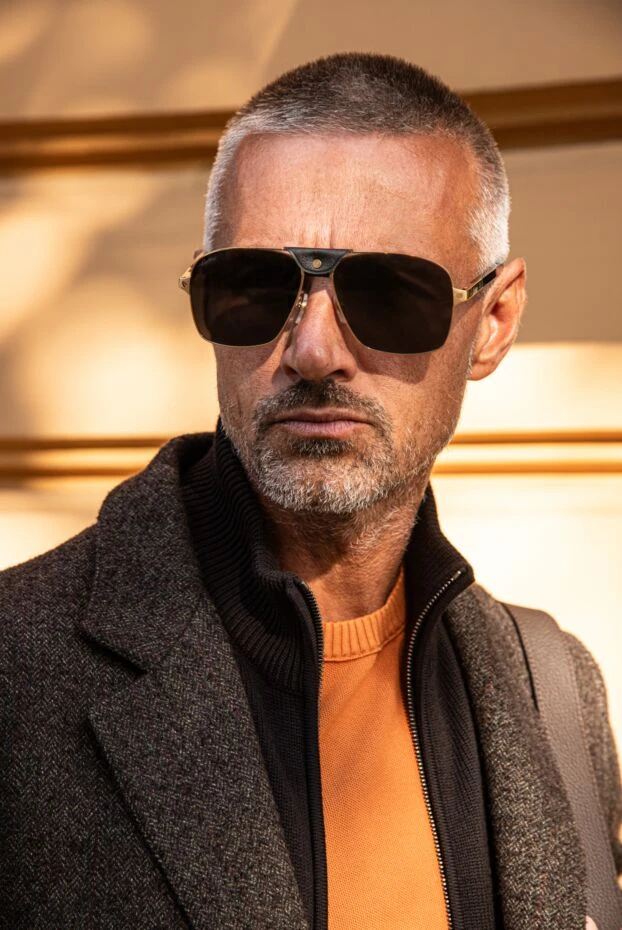 Loro Piana orange cotton and silk jumper for men 172993 - photo 2