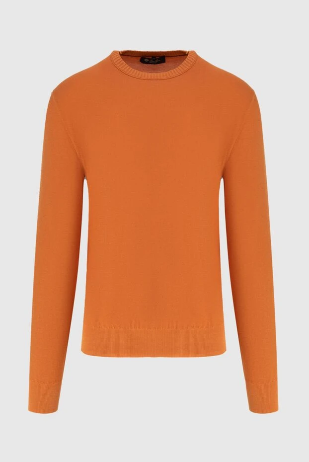 Loro Piana man cotton and silk jumper orange for men buy with prices and photos 172993 - photo 1