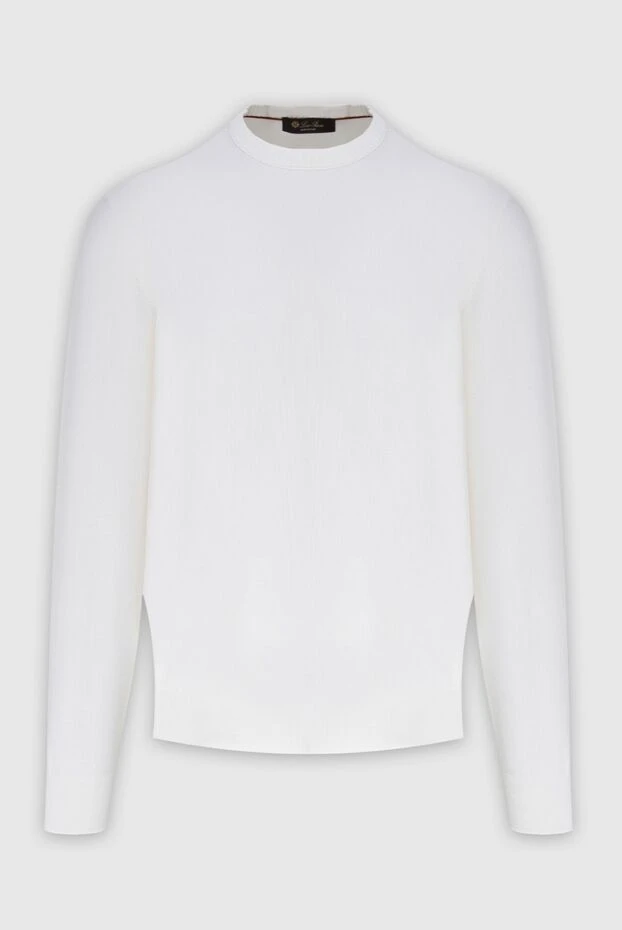 Loro Piana man cotton and silk jumper white for men buy with prices and photos 172994 - photo 1