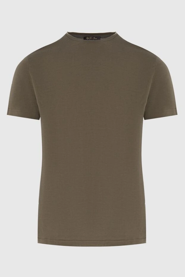 Loro Piana мужские футболка из шелка и хлопка зеленая мужская купить с ценами и фото 172997 - фото 1