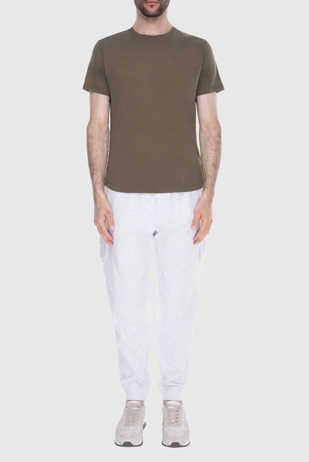 Loro Piana мужские футболка из шелка и хлопка зеленая мужская купить с ценами и фото 172997 - фото 2