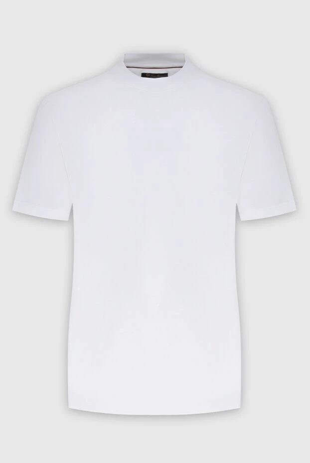 Loro Piana мужские футболка из хлопка белая мужская купить с ценами и фото 172998 - фото 1