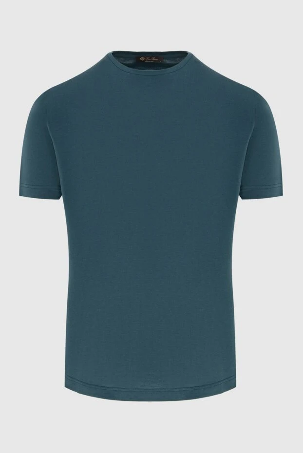 Loro Piana мужские футболка из шелка и хлопка зеленая мужская купить с ценами и фото 173000 - фото 1