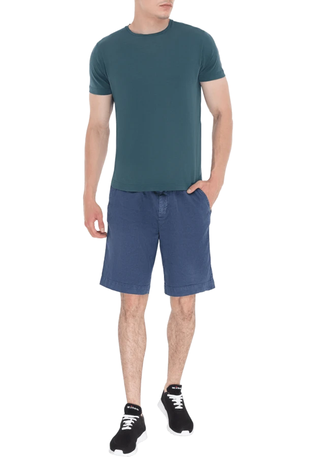 Loro Piana мужские футболка из шелка и хлопка зеленая мужская купить с ценами и фото 173000 - фото 2