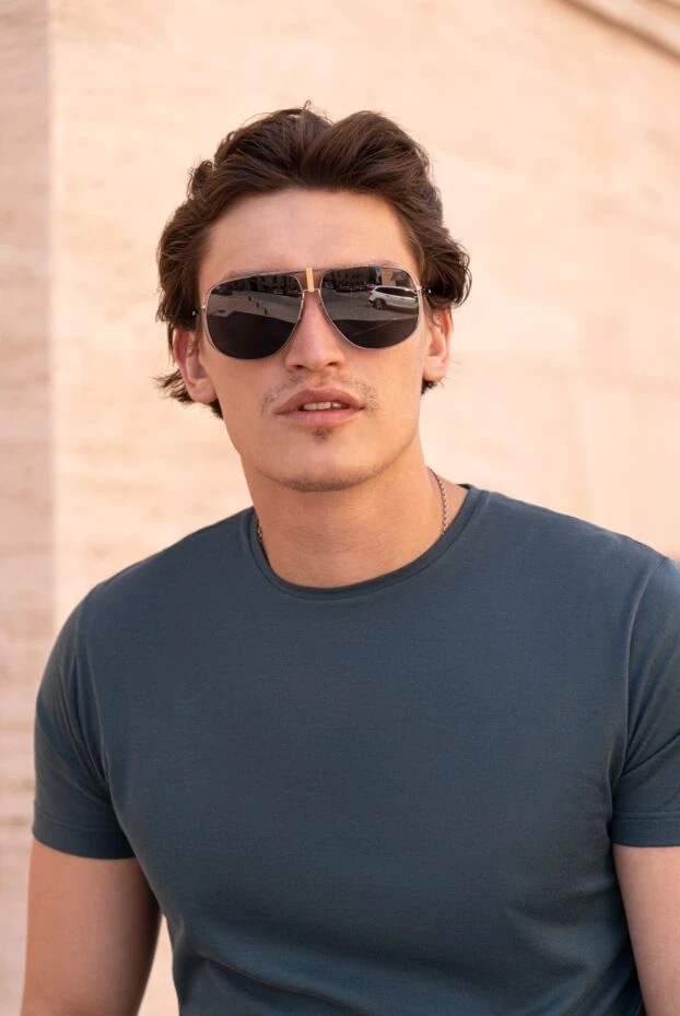 Loro Piana однотонная футболка в цвете морской волны из гладкого трикотажа 173000 - фото 3