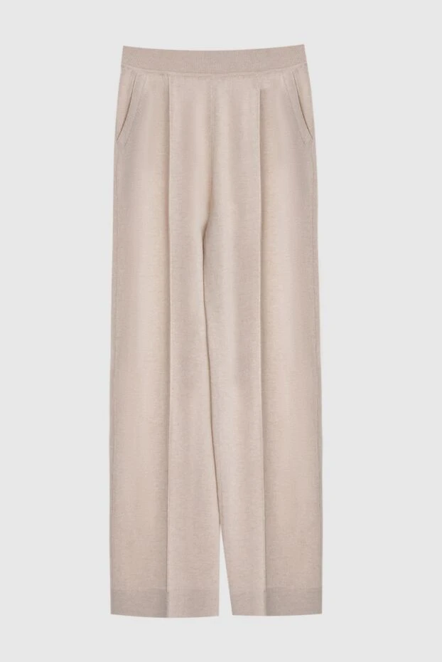 Loro Piana woman beige cashmere trousers for women 173009 - photo 1