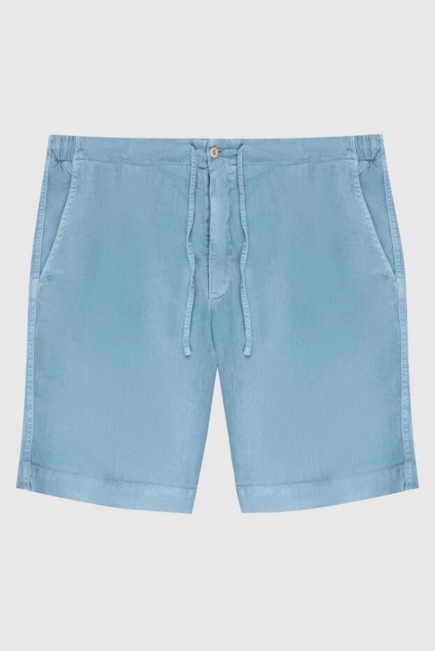 Loro Piana man blue linen and cotton shorts for men buy with prices and photos 173020 - photo 1