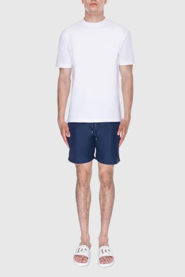 Dolce & Gabbana мужские шорты пляжные из полиэстера синие мужские купить с ценами и фото 173028 - фото 2