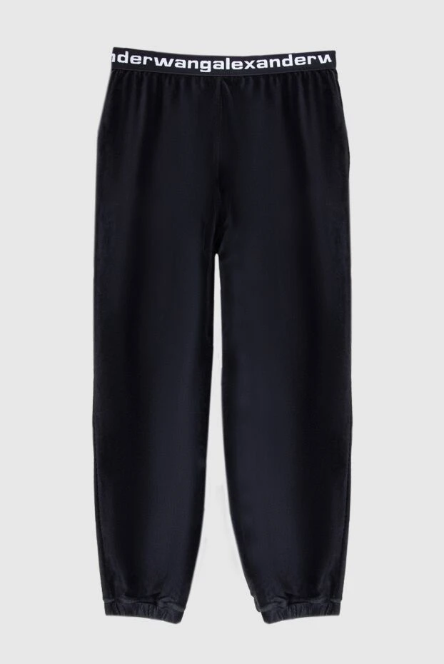 Alexanderwang woman black cotton and polyester trousers for women buy with prices and photos 173046 - photo 1