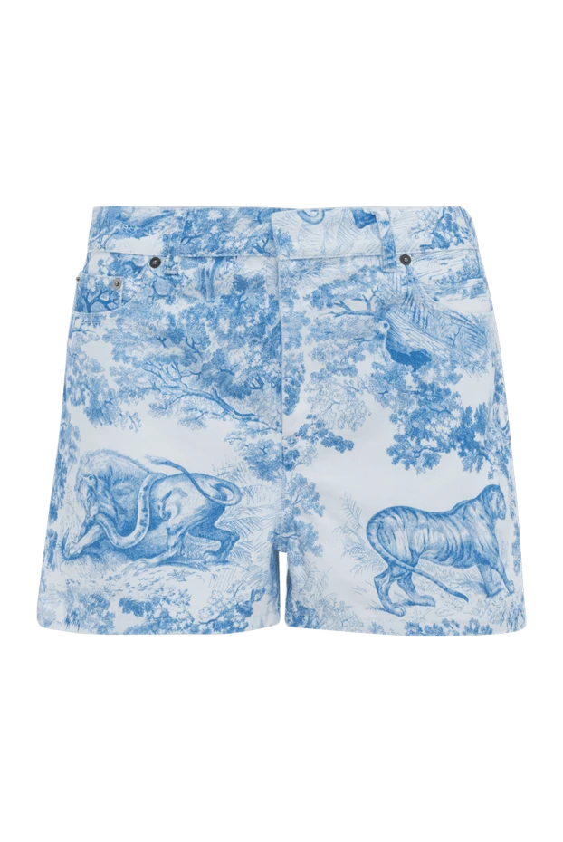 White cotton shorts for women