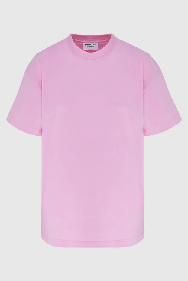 Balenciaga woman pink cotton t-shirt for women 173095 - photo 1