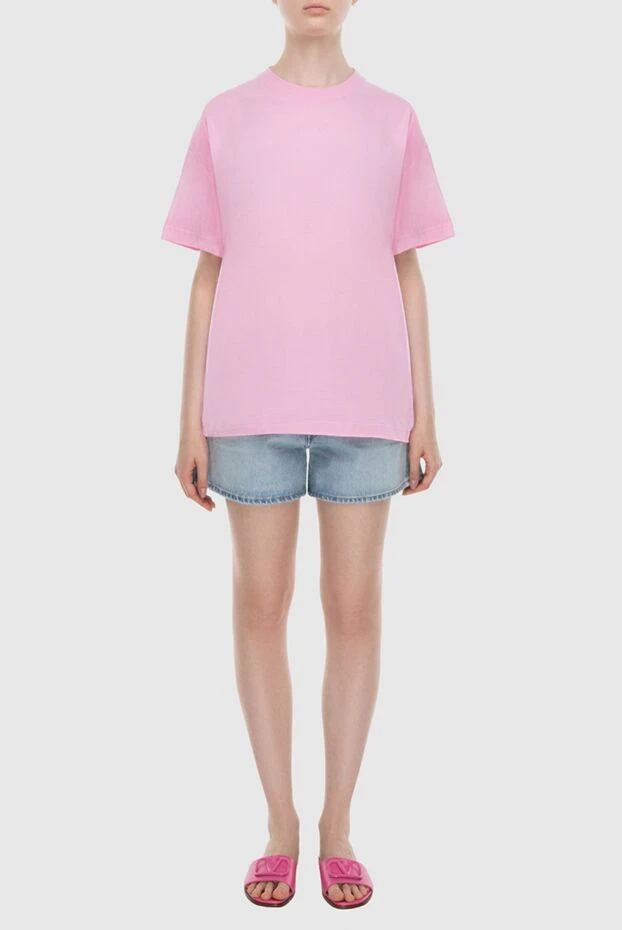 Balenciaga woman pink cotton t-shirt for women 173095 - photo 2