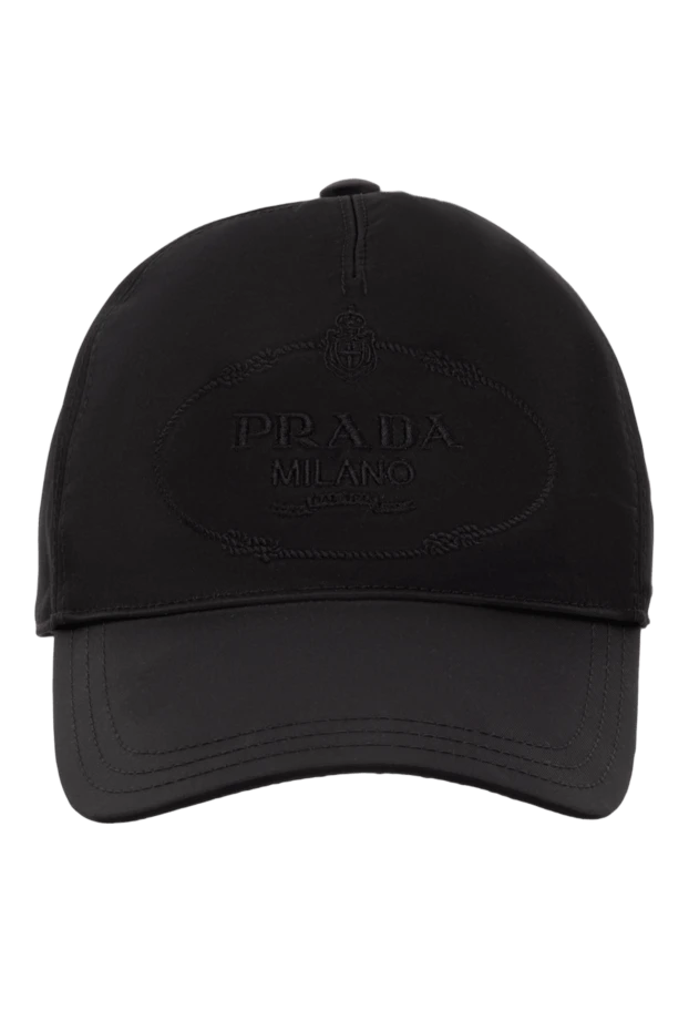 Prada women's black cap with embroidered logo 173105 - photo 1