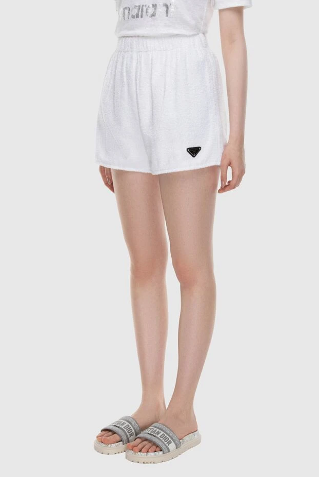 Prada woman white cotton shorts for women buy with prices and photos 173107 - photo 2