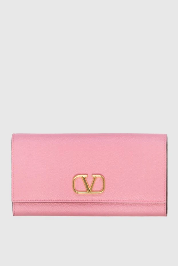 Valentino woman pink leather wallet for women buy with prices and photos 173138 - photo 1