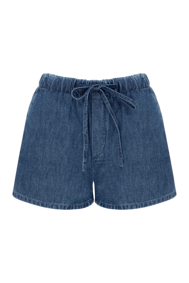 Valentino women's blue denim shorts with contrasting ties 173145 - photo 1