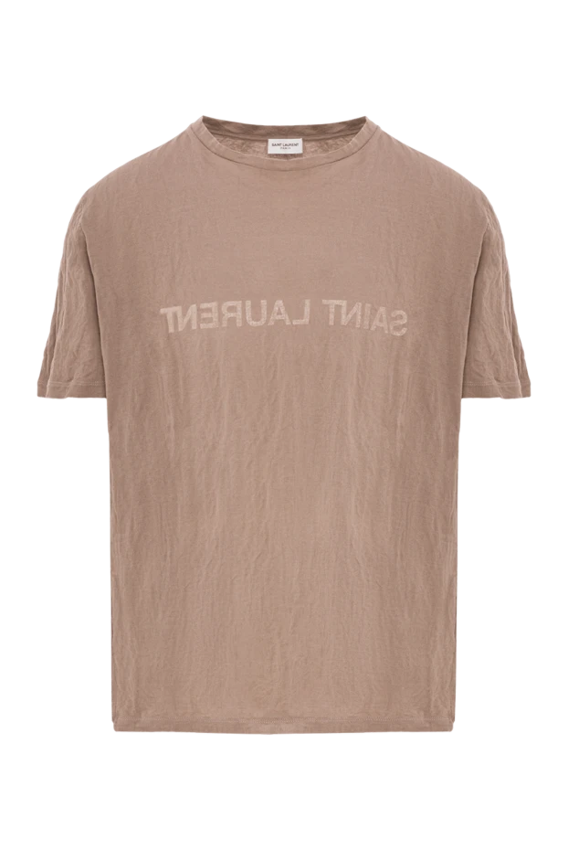 T-shirt made of textured material with inversion lettering - photo 1