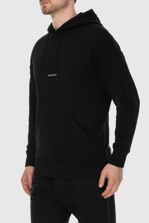 Givenchy man men's cotton hoodie black 173176 - photo 2