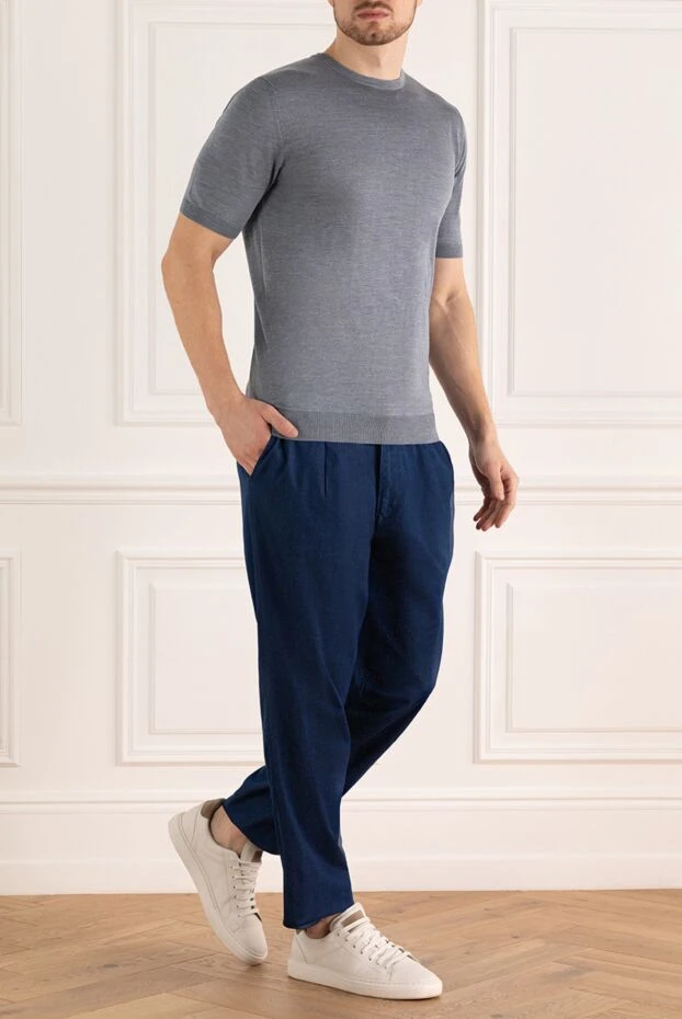 Scissor Scriptor мужские джинсы синие мужские купить с ценами и фото 173211 - фото 2
