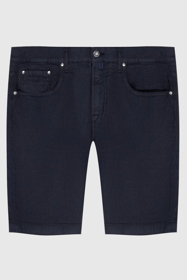 Jacob Cohen мужские шорты из хлопка и льна синие мужские купить с ценами и фото 173213 - фото 1