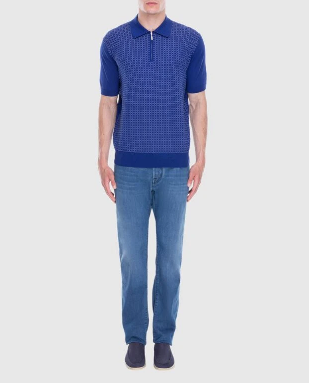 Jacob Cohen man blue cotton and elastane jeans for men buy with prices and photos 173219 - photo 2