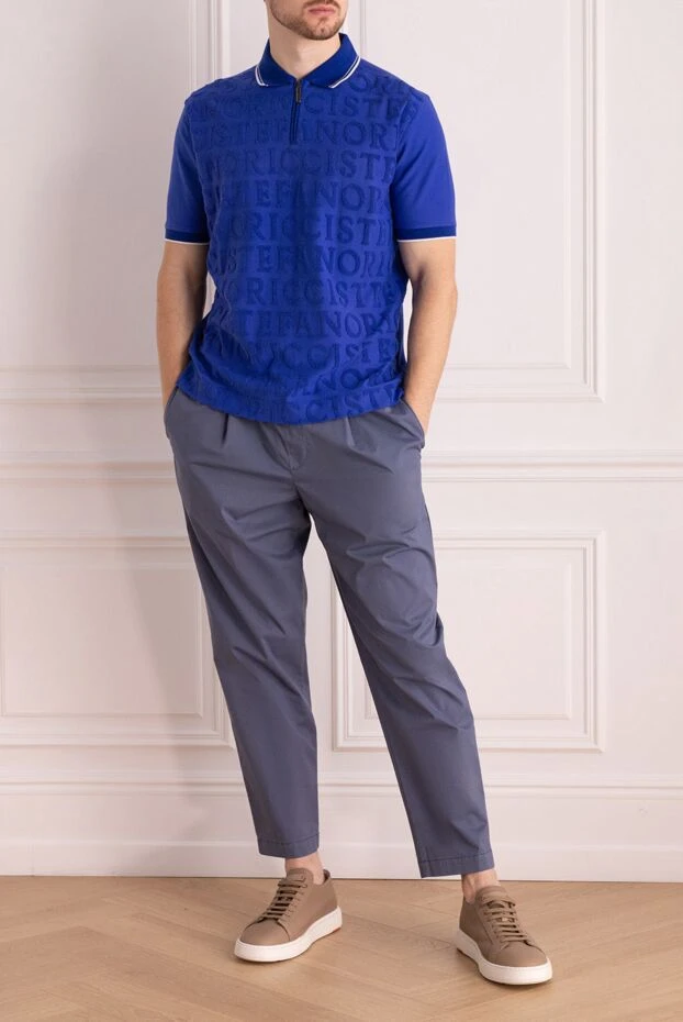 Jacob Cohen man men's blue trousers buy with prices and photos 173221 - photo 2