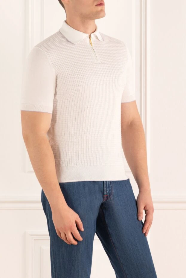 Stefano Ricci polo made of cotton white for men 173243 - photo 3
