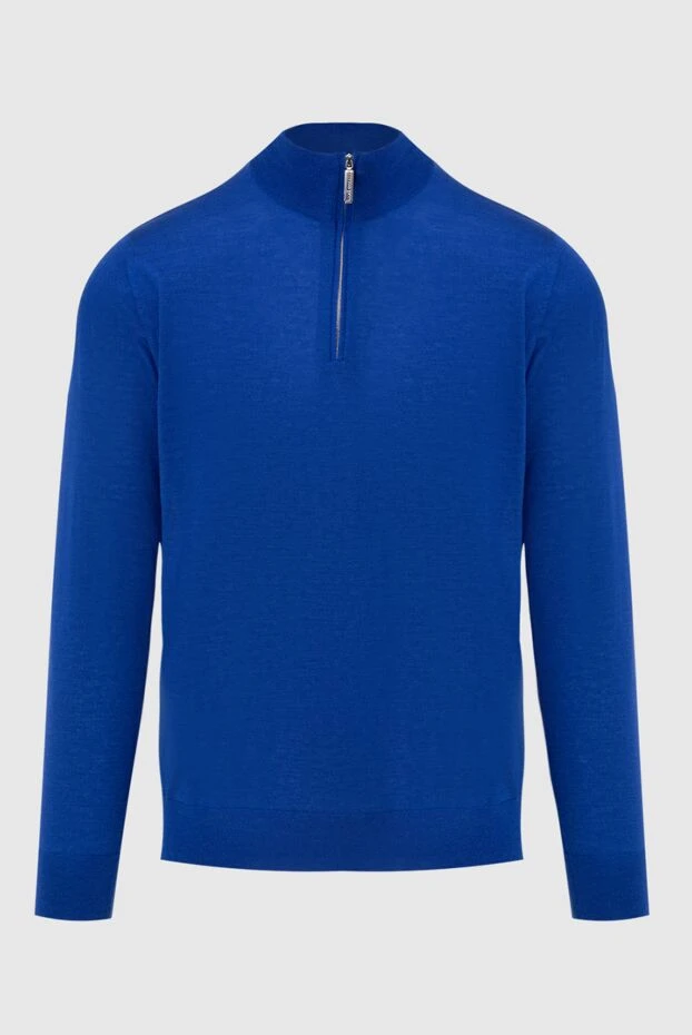 Stefano Ricci тройер из кашемира и шелка синий мужской 173270 - фото 1