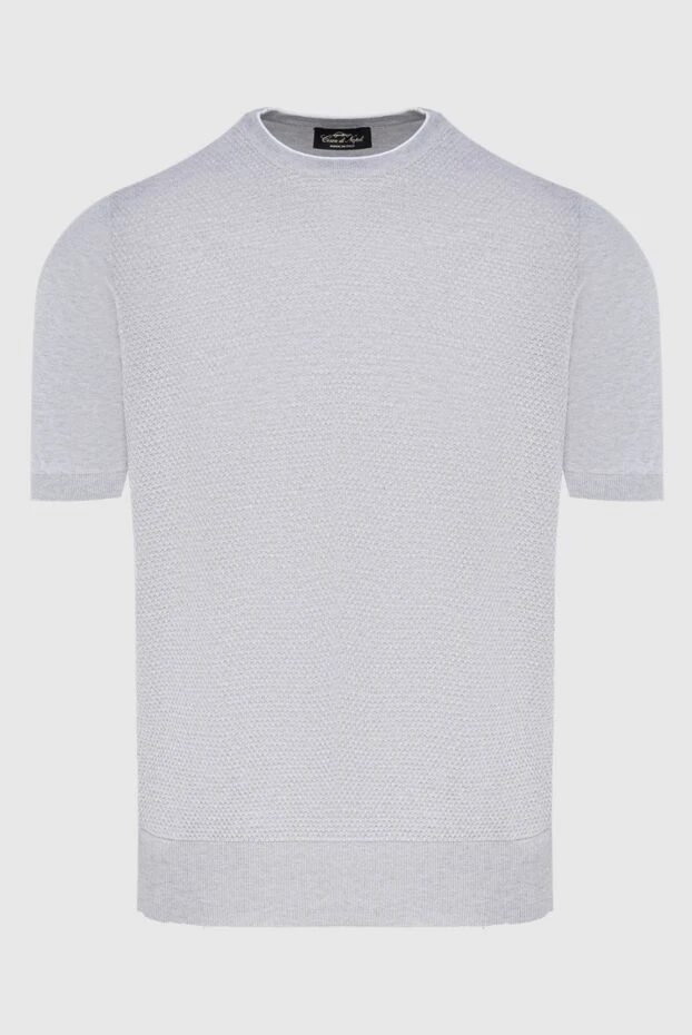 Men's gray jumper with short sleeves