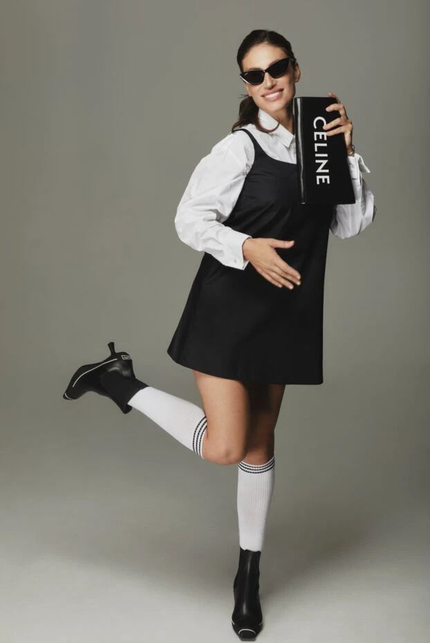 Dior women's black leather boots with white stripes and a logo 173317 - photo 2