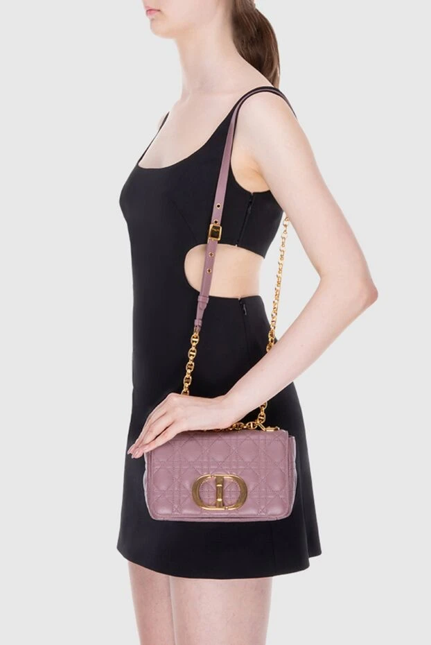 Dior жіночі сумка зі шкіри фіолетова жіноча купити фото з цінами 173326 - фото 2