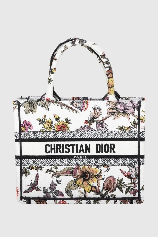 Dior жіночі сумка з текстилю біла жіноча купити фото з цінами 173330 - фото 1