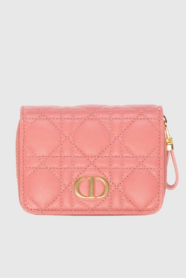 Dior dior caro women's wallet pink leather 173332 - photo 1