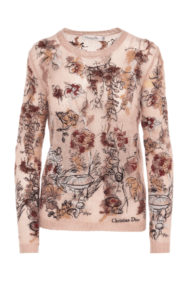 Dior women's pink jumper in floral pattern 173337 - photo 1