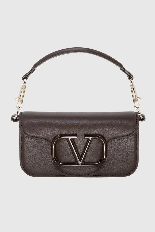 Valentino жіночі сумка зі шкіри коричнева жіноча купити фото з цінами 173343 - фото 1
