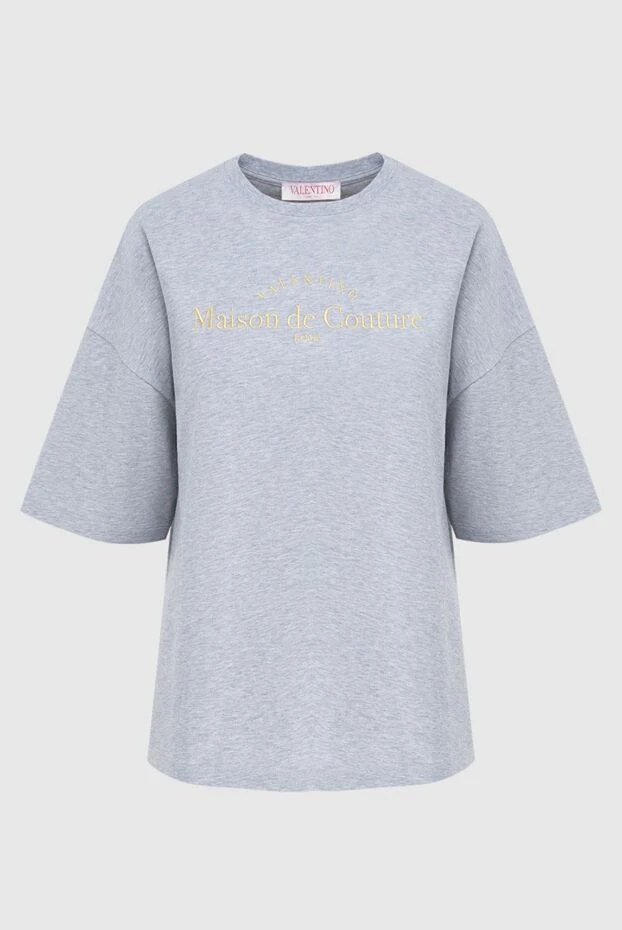 Valentino женские футболка серая женская купить с ценами и фото 173346 - фото 1