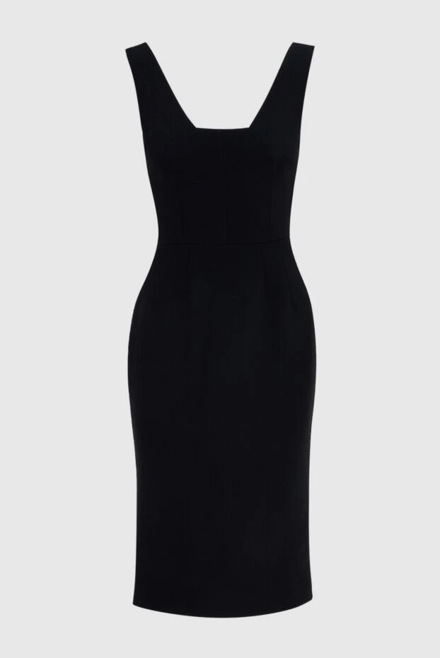 Dolce & Gabbana black women's midi dress with v-neck on the back 173357 - photo 1