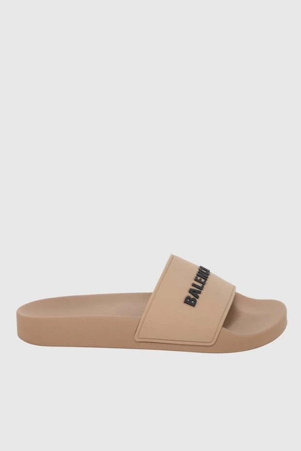 Beige flip flops for women