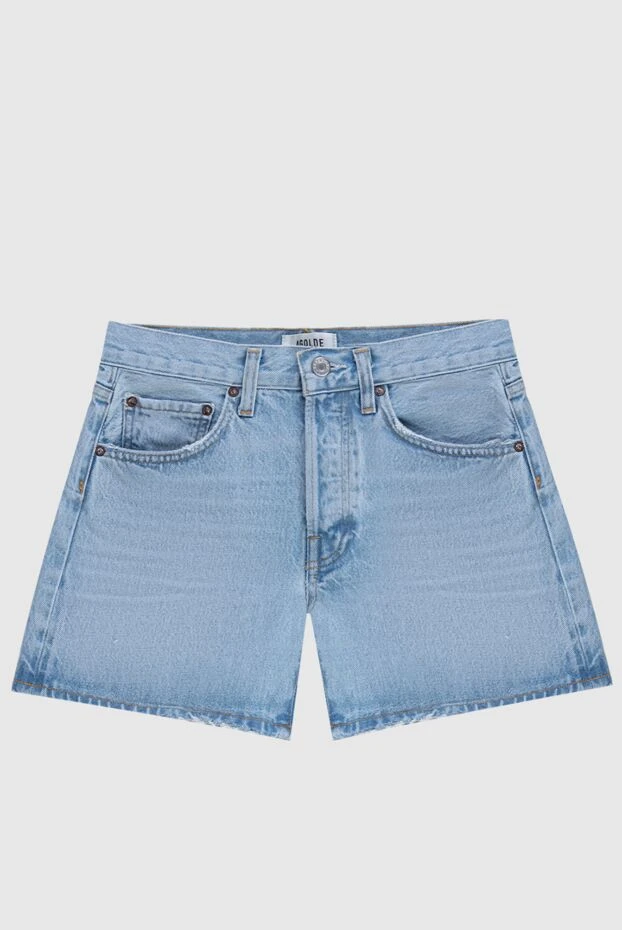 Blue denim shorts for women in vintage style